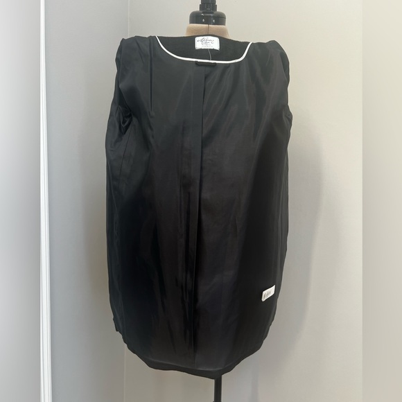 New Kate Spade Madison Avenue Collection Silk Lace Coat Black White Box Stunning - Picture 9 of 10